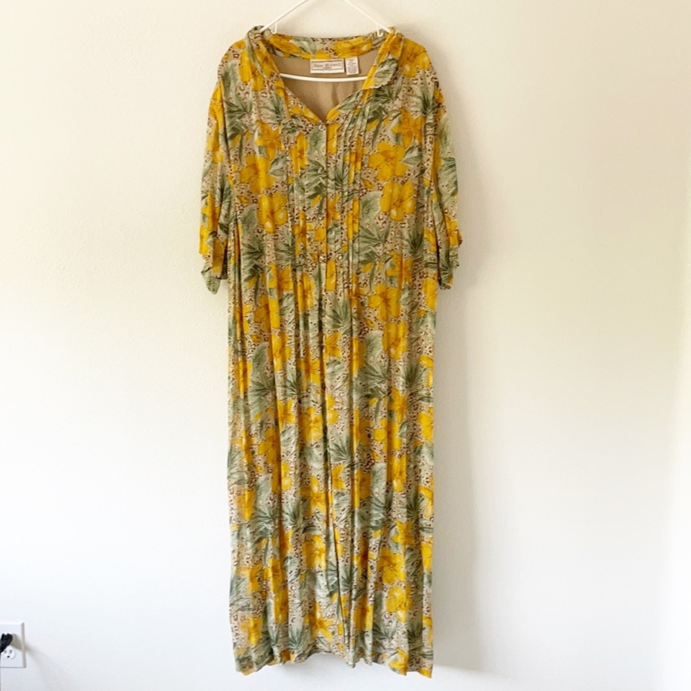 Anna Maxwell Floral Maxi Dress Size 30W